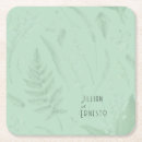 Search for green fern coasters Elegant