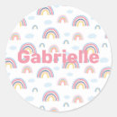 Search for rainbow name stickers Girly