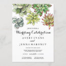 Search for succulent plant wedding invitations Floral