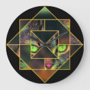 Search for geometric cat art Colorful