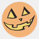 Search for halloween pumpkin face stickers Black