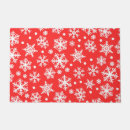 Search for snowflake doormats Red