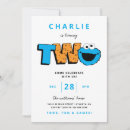 Search for cookie monster birthday invitations Sesame street birthday