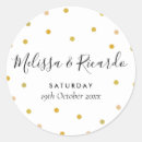 Search for polka dot wedding stickers Modern