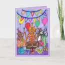Search for purple cat birthday cards Cute