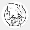 Search for cute squid stickers Illustration