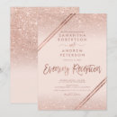Search for rose gold glitter wedding invitations Modern