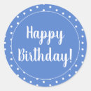 Search for polka dot happy birthday stickers Blue