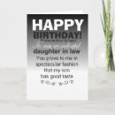 Search for funny daughter cards Daughter in law
