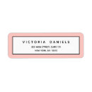 Search for girly pink return address labels Modern