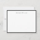Search for stylish elegant note cards Black