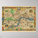 Search for vintage london map posters Britain
