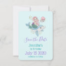 Search for mermaid save the dates Illustration