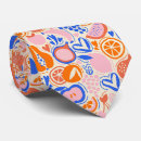 Search for orange fruit ties Pattern