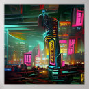 Search for neon lights posters Cyberpunk