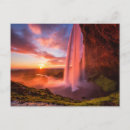 Search for waterfalls postcards Sunset