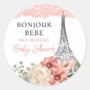 Search for eiffel tower baby shower stickers French