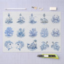 Search for toile tissue paper Blue and white