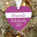Search for 50th birthday christmas tree decorations Pink