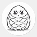 Search for owl illustration stickers Black