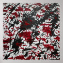 Search for black splatters posters Abstract