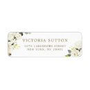 Search for rose bouquet return address labels Watercolor