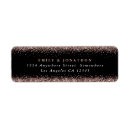 Search for black rose return address labels Typography