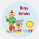 Search for birthday clown stickers Elephant