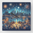 Search for new year clocks New year's eve