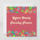 Search for retro pattern invitations Sixties
