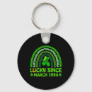 Search for st patricks birthday key rings Leprechaun