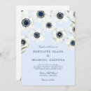 Search for light blue and white invitations Floral