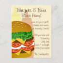 Search for burgers and beer invitations Party