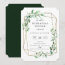 Search for geometric rehearsal dinner invitations Watercolor