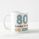 Search for funny 80th birthday mugs Eightieth