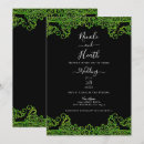 Search for lime green and black wedding invitations Modern