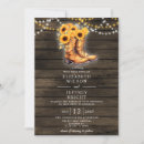 Search for cowboy wedding invitations Barn wood