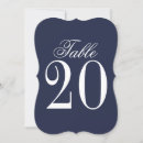 Search for blue table number invitations Elegant