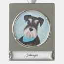 Search for miniature schnauzer christmas tree decorations Silver