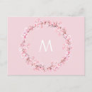 Search for letter a monogram postcards Pink