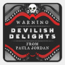 Search for black and red skull stickers Creepy