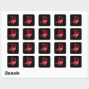 Search for red warning stickers Stop