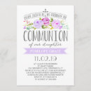 Search for white flowers first communion invitations Pink