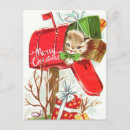 Search for vintage mailbox postcards Retro christmas