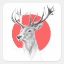 Search for red stag stickers Deer