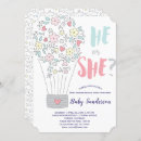 Search for pink blue flowers baby shower invitations Wildflowers