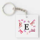 Search for red letter key rings Alphabet