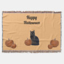 Search for halloween throw blankets Black cat