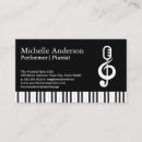 Search for microphone business cards Singer