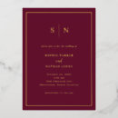 Search for maroon and gold invitations Elegant